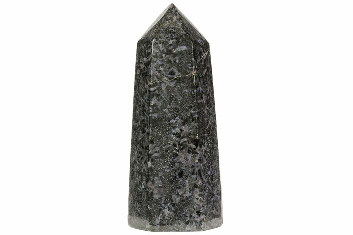 Polished, Indigo Gabbro Obelisk - Madagascar #74348
